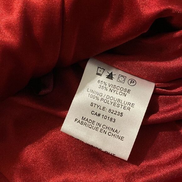 CARTISE Women’s Deep Red Black  Floral Sleeveless Top (Size 10/8) - Picture 8 of 10